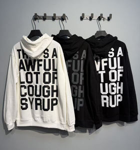 Sweat-shirts à capuche de qualité supérieure, 100% coton épais, avec la phrase « THAT'S A AWFUL LOT OF COUGH SYRUP », personnalisables pour hommes - Product Image 3