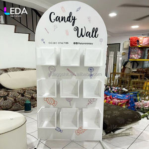 LEDA - Exhibidor de Dulces Personalizado con Logotipo y Color, Caja de Dulces, Pared de Dulces, Soporte para Caja de Flores, Caja de Aperitivos, Fondo Acrílico, Decoración para Fiestas - Product Image 1