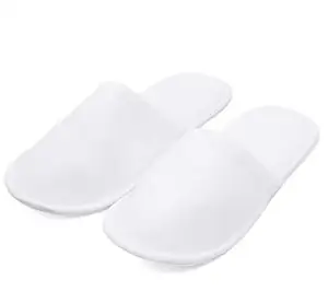 Hot Sale Disposable Polyester Hotel Slipper Disposable Hotel Polyester Slipper Spa Nonwoven