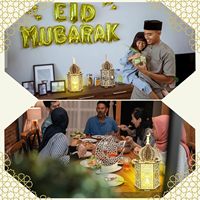 Lot de 9 lanternes de l'Aïd Ramadan, plaques creuses en forme de lune, décoration de table Eid Mubarak, lanterne suspendue en bois faite à la main en forme de cœur pour musulmans