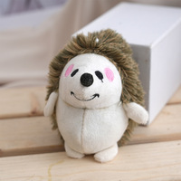 Porte-clés hérisson réaliste en peluche douce et moelleuse, figurine mini mignonne en peluche, jouets en peluche, porte-clés hérisson