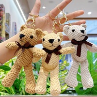 Lindo oso de peluche de piña oso de peluche llavero Animal de peluche juguetes de peluche Día de San Valentín boda regalo de Navidad