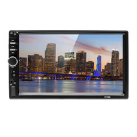 Autoradio MP5 7 pouces avec écran tactile, Bluetooth, lecteur vidéo, fente pour carte TF et prise USB