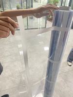 Film de PVC en plastique imprimé par épaisseur de 0.5mm pour imperméable et porter, film de rideau