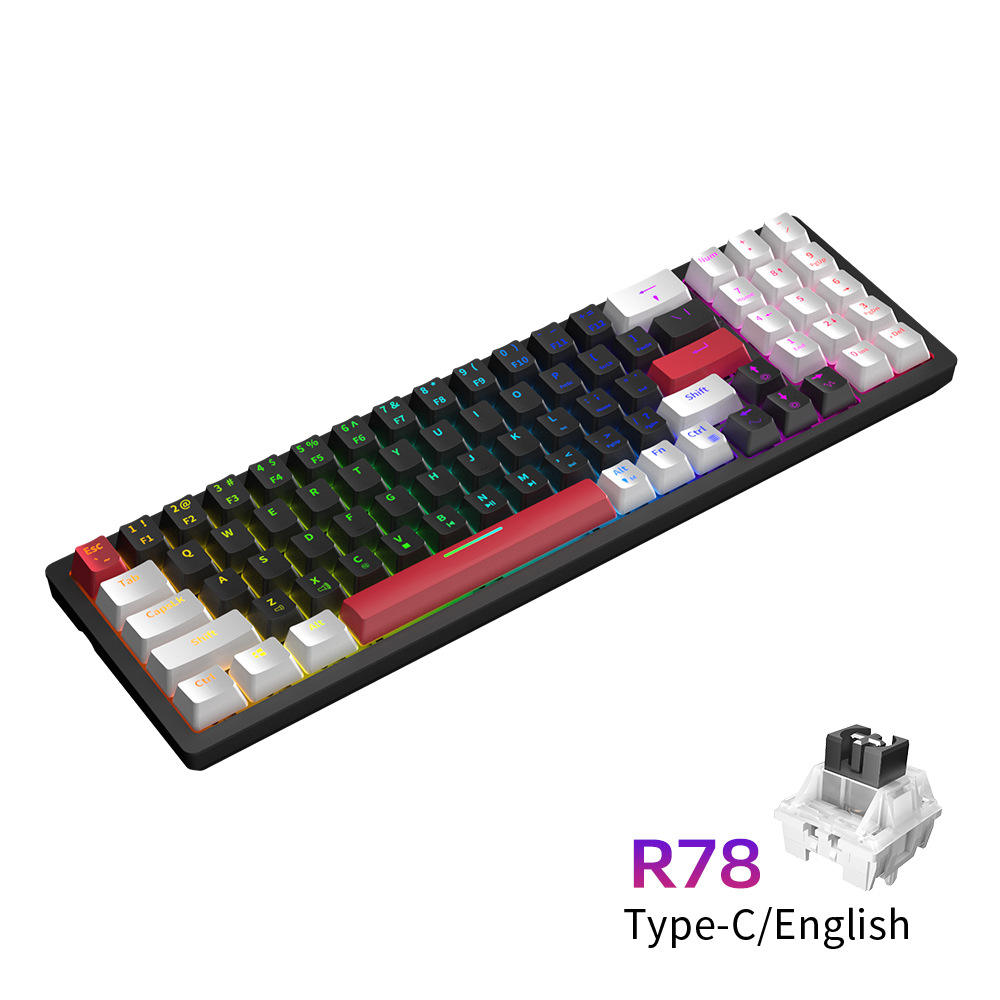 78 Keys/Black and White [Wired] Mixed Light-Mute Axis