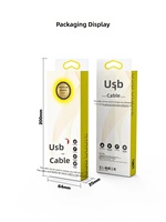 USB3.0 3.1 3.2 PD Typ-C Nylon-Ladekabel 27W 65W 100W Schnellladung Hochdichte Webung mit LED-Anzeige für iOS