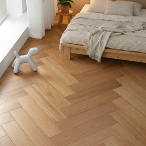 Plancher en vinyle SPC à emboîtement de luxe, motif chevrons, pour intérieur, maison, bureau - Product Image 5
