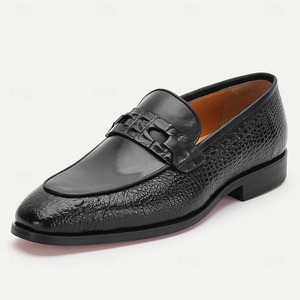 Chaussures Oxford pour hommes en cuir véritable, modèle 2026, texture haut de gamme, bout pointu, fabriquées à la main, luxe, Nolfo. - Product Image 5
