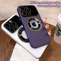 Coque de téléphone magnétique avec grande fenêtre de protection pour iPhone 14 Pro Max, coque de téléphone tout-en-un pour iPhone 14