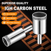 Jeu de 10 forets diamantés pour verre, carrelage, céramique, marbre, granit |   Kit de scies cloches diamantées Clean Cut 1/4"-1-1/5" en boîte