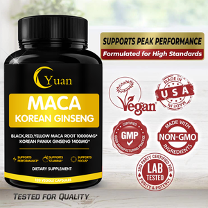 Vente chaude de compléments alimentaires naturels de haute qualité Marque privée Résistance maximale Capsules de <span class=keywords><strong>ginseng</strong></span> Super Man Maca - Product Image 6