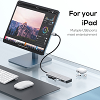 PULWTOP 4 ports adaptateur hub usb-c type c 4 en 1usb hub ordinateur 3.0 station d'accueil de charge pour macbook/ipad