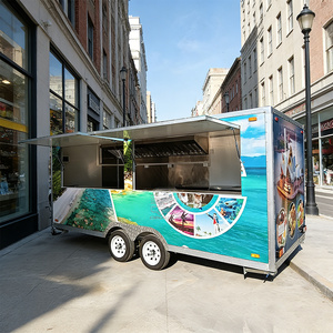 OEM <b>Bar</b> Truck Barbecue Carts Concession Coffee Food Trailer for Sale - Product Image 2