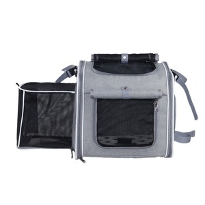 Sac de transport <span class=keywords><strong>pliable</strong></span> à parois souples avec <span class=keywords><strong>4</strong></span> portes ouvrables et fenêtres en maille pour vélo, sac à dos pour animaux de compagnie, chat, chien - Product Image 5