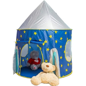 Tente de jouet de tipi de bateau de fusée de <span class=keywords><strong>pop</strong></span>-up d'intérieur et d'extérieur mignonne tente pliable de jeu de bébé - Product Image 1