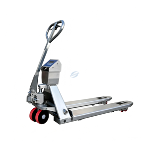 Anti-Rust PU Wheel 304 Stainless Steel Pallet Trolley, Manual Operation, Custom <b>Digital</b> <b>Scale</b> For Food Industry - Product Image 4