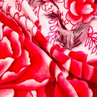 Großhandel Moderne Vier-Jahreszeiten Superweiche Anti-Pilling Bedruckte Blumen- und Pflanzenmuster Umweltfreundliche Hochzeitsgeschenk Verdickte Raschel-Decke