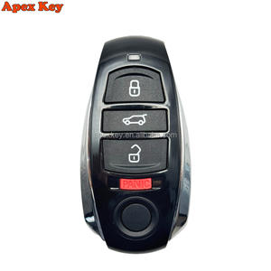 Coque de clé de voiture télécommandée à 5 boutons pour VW Volkswagen Touareg 2010-2018, boîtier de clé intelligente, remplacement du boîtier de clé - Product Image 1