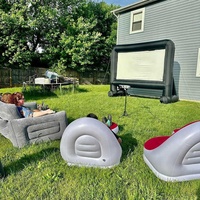 Écran de projection gonflable pas cher pour camping, événements, cinéma en plein air, écran de cinéma gonflable pour fête en extérieur