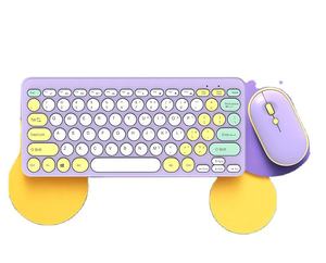Ergonomic Multi-color Compact Layout Ultra Quiet 2.4 GHz USB Receiver Slim Wireless Keyboard and <b>Mouse</b> Combo - Product Image 2