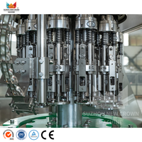 Projet clé en main de mise en bouteille de bière en verre, machine de remplissage et de bouchage monobloc 3 en 1, installation d'usine de brassage, machine de remplissage de bière