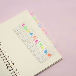 Transparent Creative Personalized Music Note <b>Sticky</b> Notes Alphabet <b>Label</b> Index Classification for Back-to-School Essentials Memo - Product Image 2
