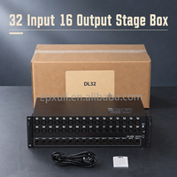 Boîtier de scène numérique DL32, 32 entrées XLR, 16 sorties XLR, unité en rack pour tournée de concert, équipement de sonorisation professionnel pour groupe, scène, spectacle
