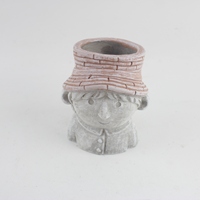 Pot Bunga Vas Tanaman Taman Figurine Semen Tanpa Lapisan Ramah Lingkungan Modern, Lukisan Ramah Lingkungan untuk Penggunaan di Rumah, untuk Lantai dan Dinding