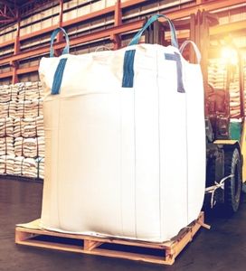 China 4 Loop Baffle Reinforcement FIBC Ton <b>Bags</b> 1000kg Loading Conductive PP Bulk <b>Bags</b> Single Use Plain Sewing for Sale - Product Image 3