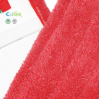 Chiffon de rechange pour balai plat en microfibre, réutilisable et lavable, pour le nettoyage industriel des sols