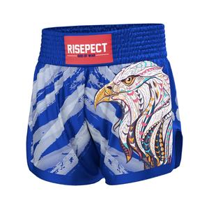 Pantalones Cortos Retro Indian Eagle para Muay Thai, Boxeo, MMA, Kickboxing, Corte Clásico, Ajustado, Conjunto de Ropa para Entrenamiento - Product Image 1
