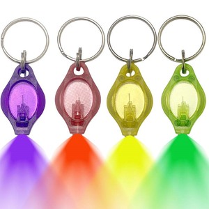 Accessoires de porte-clés en plastique écologiques, mini-lampes LED, lampes de poche compactes pour l'extérieur, indice de protection IP20 - Product Image 1