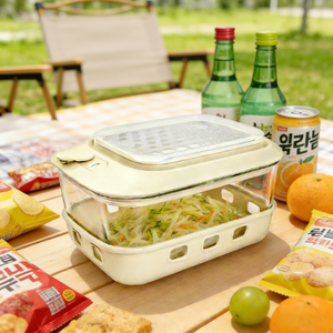 <span class=keywords><strong>Bol</strong></span> à déjeuner en <span class=keywords><strong>verre</strong></span> de qualité alimentaire sans BPA, écologique, avec râpe, trancheuse, coupe-légumes et <span class=keywords><strong>hachoir</strong></span> en acier inoxydable, compatible lave-vaisselle et hermétique - Product Image 1