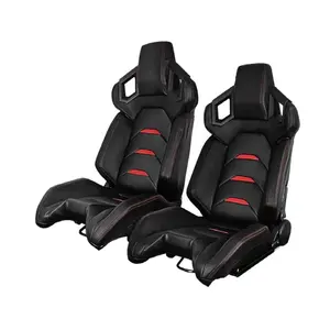 New custom sports style Bucket Seat For Universal Car Use Black PVC Leather Interior Conversion For Mercedes-Benz