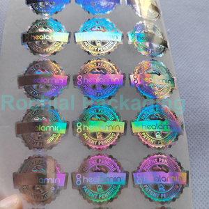 Tùy chỉnh làm xáo trộn bằng chứng Hologram dán an ninh ba chiều <span class=keywords><strong>sticker</strong></span> với mã <span class=keywords><strong>QR</strong></span> và số Serial - Product Image 4