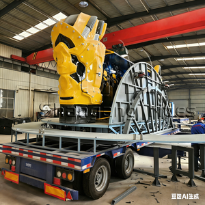 Attrazione per Interni/Esterni, Giostre Emozionanti per Famiglie, Attrazione Robot Transformer in Vetroresina Montata su Rimorchio a Prezzo Vantaggioso - Product Image 1