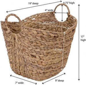Cesta Tejida India para Separador de Oficina, Cestas de Lavandería, Cesto de Mimbre Estilo Americano, Organizador de Estantes - Product Image 6
