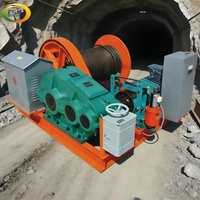 Treuil de levage de la série JK, treuil minier à tambour unique pour le transport de minerai dans les tunnels et les puits inclinés, et sur les chantiers de construction