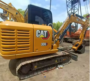 Excavatrice sur chenilles Caterpillar 306 d'occasion, 6 tonnes, avec boîte de vitesses et moteur, certifiée EPA CE, modèle CAT306e, à vendre - Product Image 1