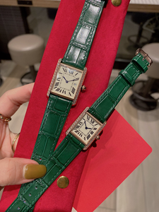 Reloj mecánico automático moderno y elegante, correa de piel de vaca con estampado de cocodrilo multicolor, bisel con incrustaciones de diamantes - Product Image 2