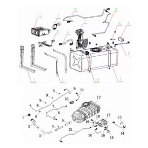 La manguera de retorno del tanque del tubo de combustible del tanque de combustible es adecuada para Changan Cross King X1 X3 X5 V5 New Leopard T3 - Product Image 2