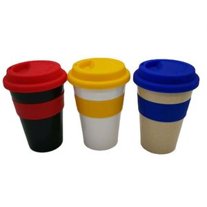 Vasos de Café Reutilizables de Plástico Ecológicos Personalizados al por Mayor de 12oz/350ml con Tapas para el Regreso a Clases - Product Image 1