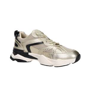 Zapatillas deportivas Xti para mujer 144653, color dorado, estilo chunky - Product Image 6