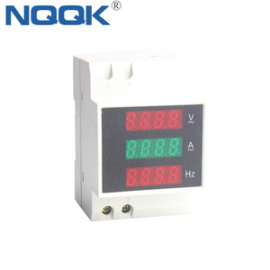 Carril DIN 220 V 380 V 100A <span class=keywords><strong>Digital</strong></span> <span class=keywords><strong>AC</strong></span> voltímetro amperímetro Frecuencia con CT - Product Image 1