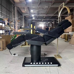 Современная черная фланелевая кровать для ресниц электрическая Косметическая кровать с 3/4 Мотором для лица и массажной кровати - Product Image 4