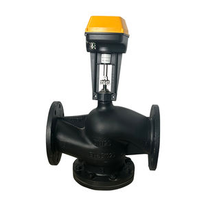 Vanne de contrôleur numérique Navarch 5000N 4-20ma 24v 220v vanne de régulation de <span class=keywords><strong>d</strong></span>ébit thermostatique électrique à 3 voies en fonte ductile - Product Image 1