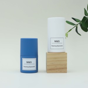 In Stock 50ml White Blue Plastic PP Deodorant Roll on <strong>Bottle</strong> Round Cylinder Stick <strong>Container</strong> - Product Image 3