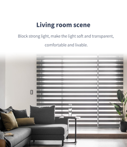 ม่านม้วนแบบซีบร้าสำหรับกลางวันและกลางคืน ม่านม้วนสองชั้นสำหรับหน้าต่าง ม่านสั่งทำพิเศษสำหรับสำนักงานและ<span class=keywords><strong>ห้อง</strong></span><span class=keywords><strong>นอน</strong></span> - Product Image 6