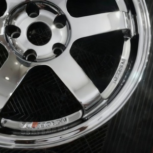 Acabado Negro Doble Disponible en Configuraciones 5x114.3 / 5x100 / 5x112 / 5x120, Inspirado en el Diseño de Alto Rendimiento Volk Racing TE37 SL - Product Image 3