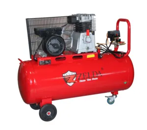 100L cheap piston type air compressors belt driven for sale